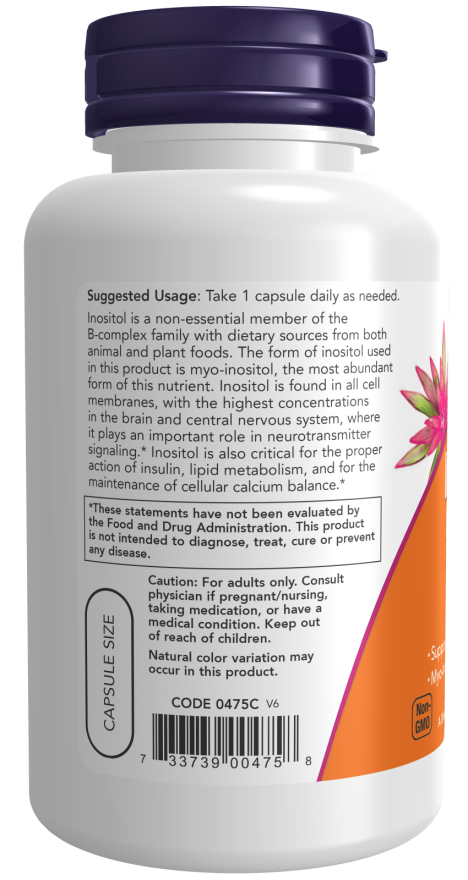 NOW Inositol 500mg 100vc