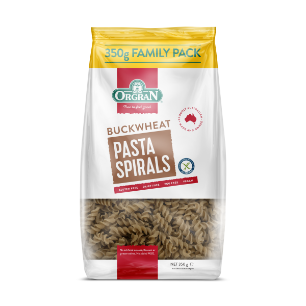 Orgran Pasta Buckwheat Spirals 350g