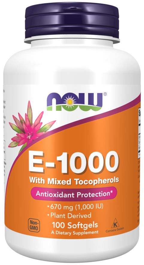 NOW Vitamin E-1000 100 Softgels
