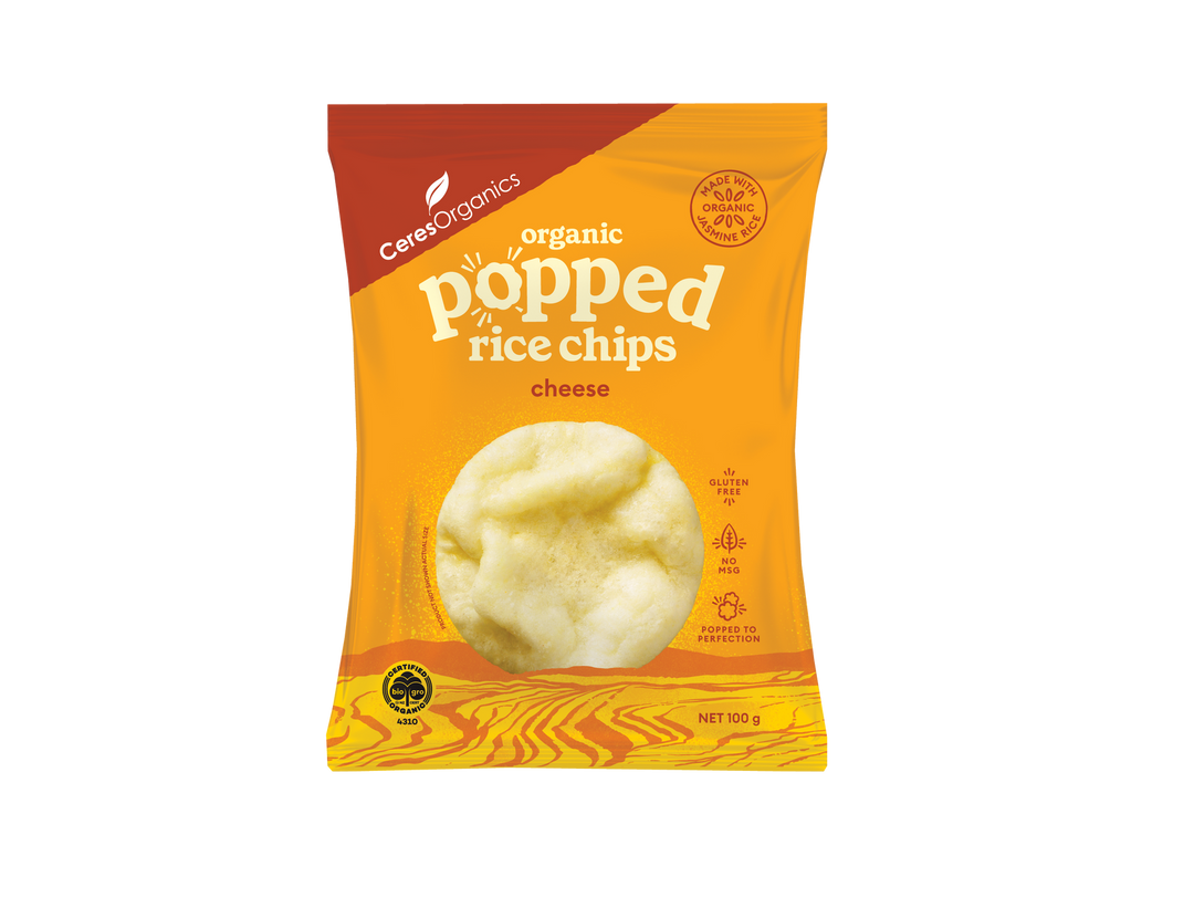 Organic Popped Rice Chips Cheese 100g
