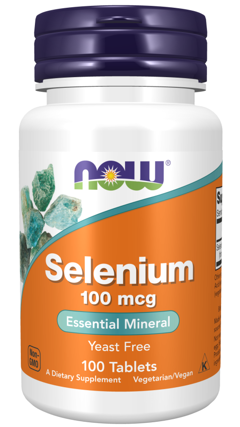NOW Selenium Yeast Free 100mcg 100 Tablets