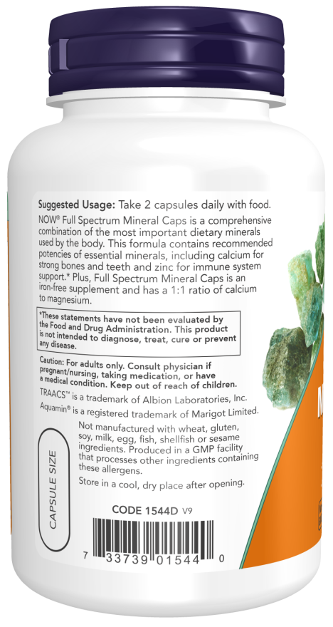 NOW Full Spectrum Minerals 120vcaps