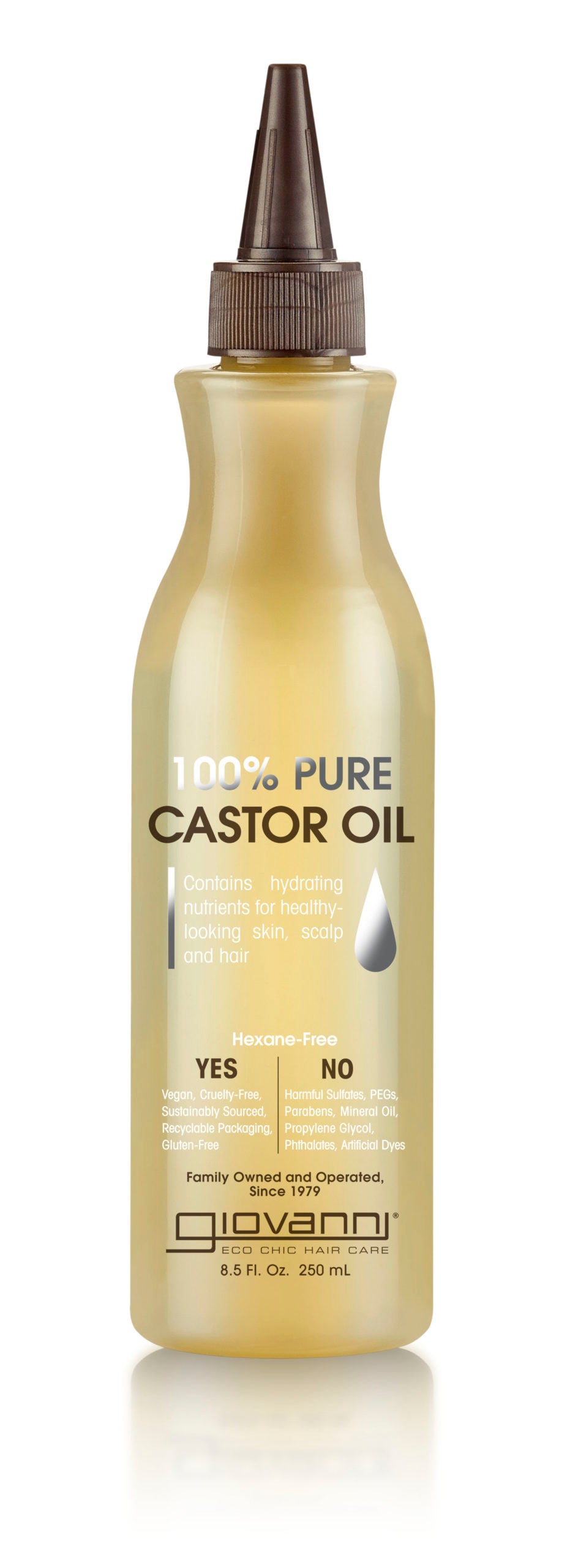 Giovanni 100% Pure Smoothing Castor Oil 250ml