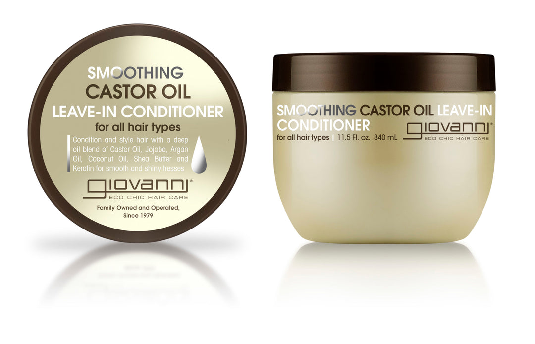 Giovanni Smoothing Castor Oil Leave-In Conditioner 340ml