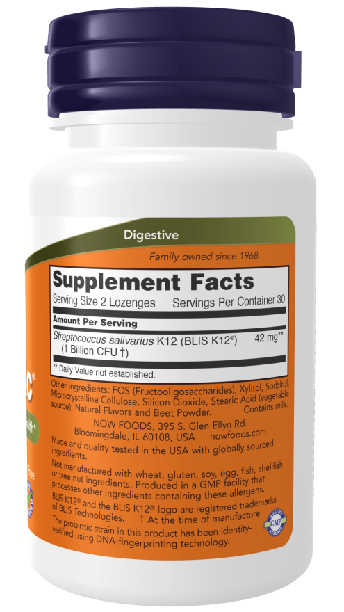 NOW OralBiotic 60 Lozenges