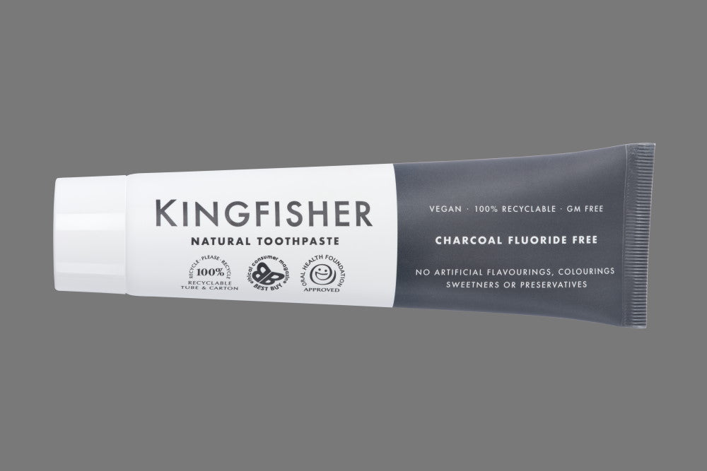 Kingfisher Charcoal Fluoride Free Toothpaste 100ml