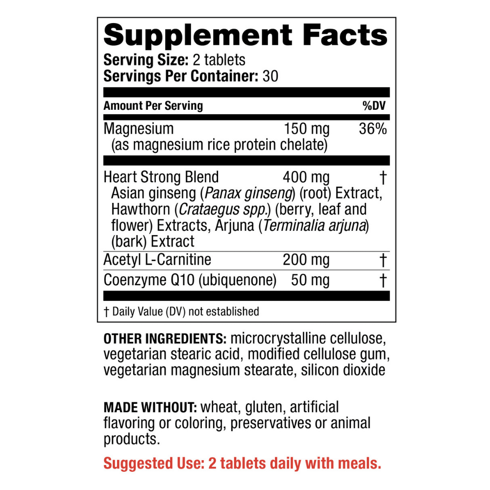 Redd Remedies Heart Strong 60 Tablets (Exp 10/25)