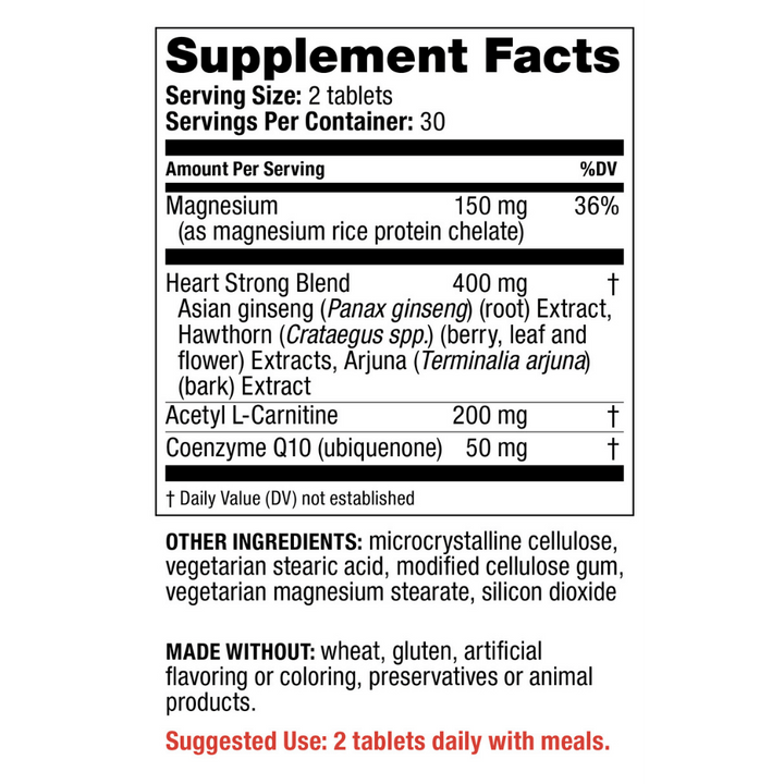 Redd Remedies Heart Strong 60 Tablets (Exp 10/25)