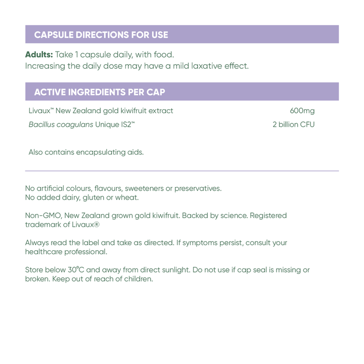 Kiwi Gold Biotics 30 Capsules - 1 Month