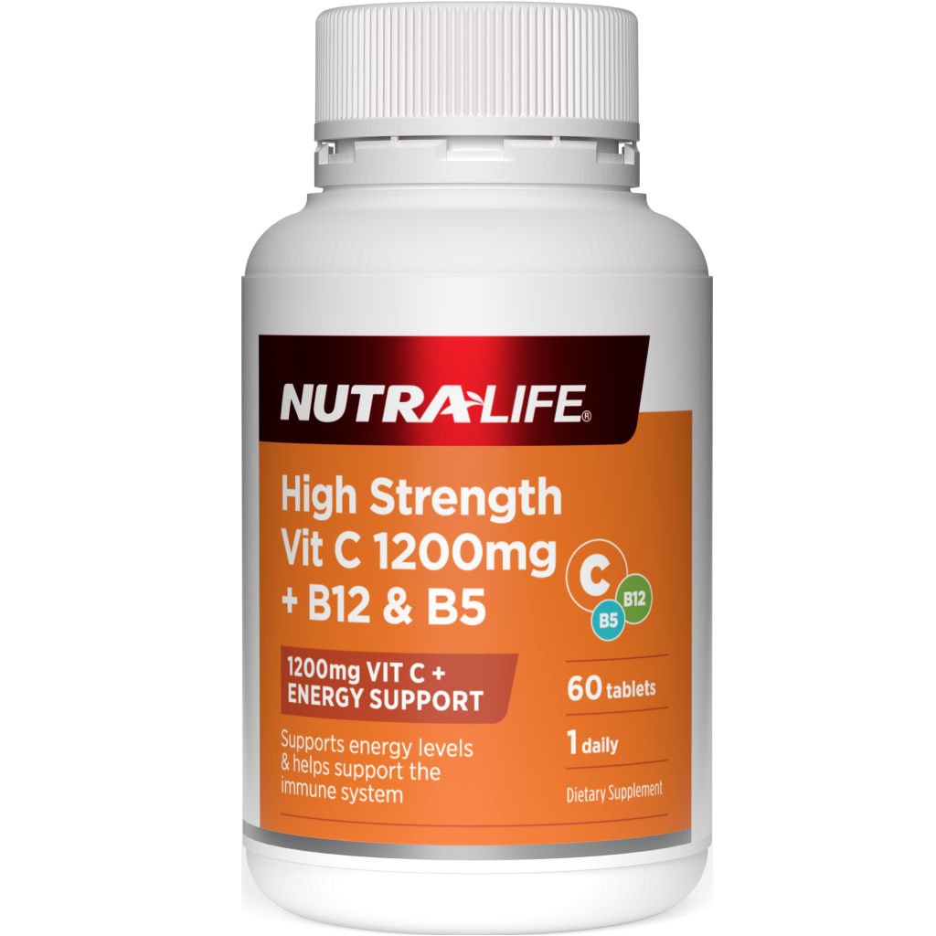 Nutralife Vitamin C + B12 & B5 60 Tabs