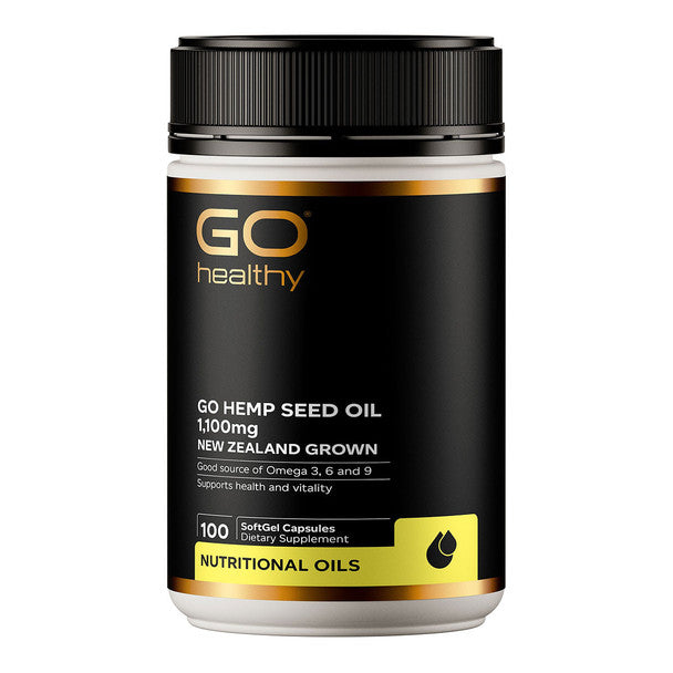 Hemp Seed Oil 1,100mg 100 Capsules