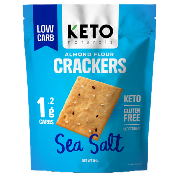 Keto Crackers Sea Salt 64G