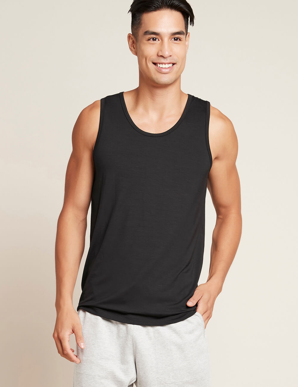 Mens Singlet Black M