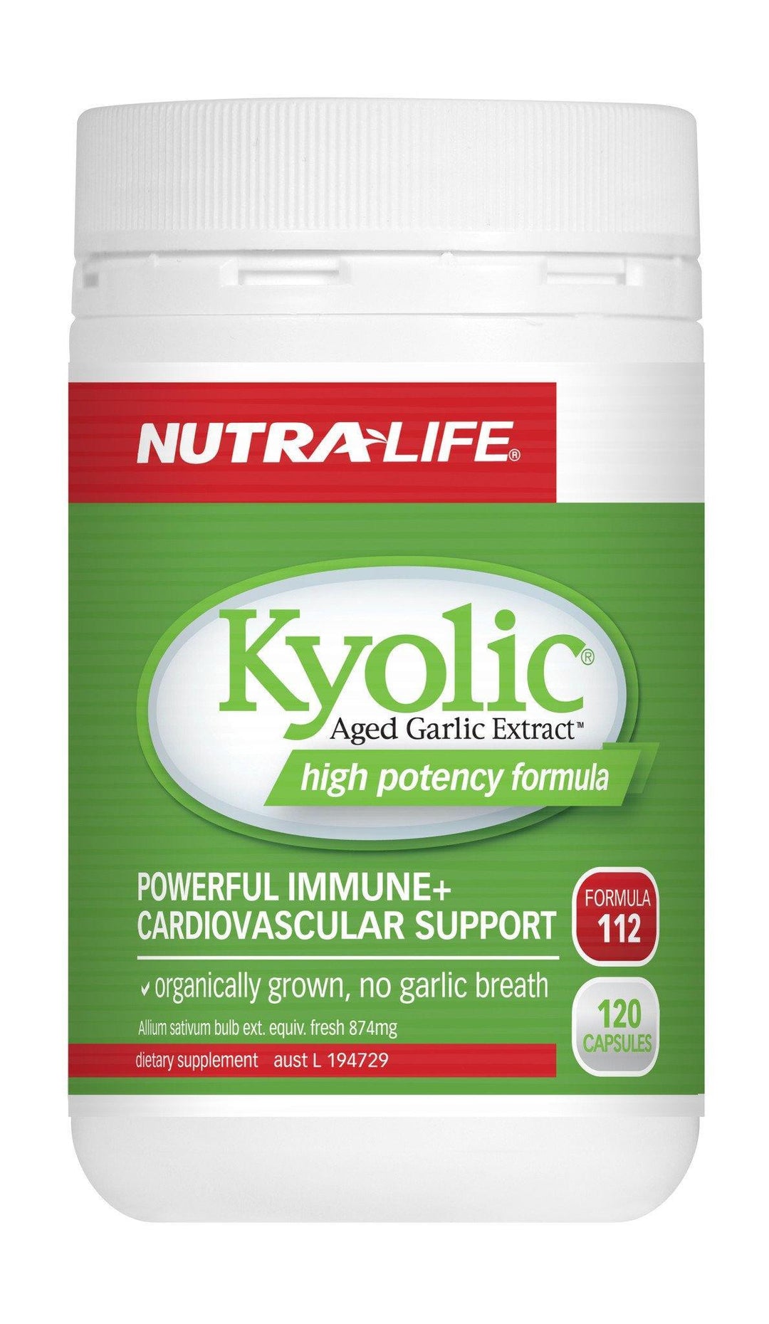 Garlic Kyolic 112 Hi Pot 120C