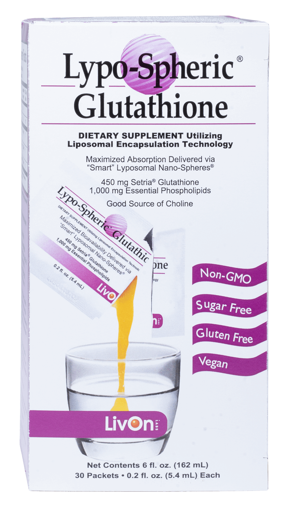 Lypo-Spheric Glutathione 30 Sachets – Plum Organics Papamoa