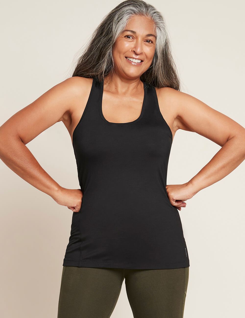 Tank Racerback Black Small – Plum Organics Papamoa