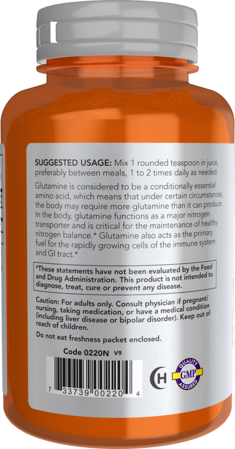 NOW L-Glutamine Powder 454g