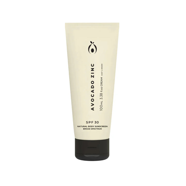 Avocado Zinc SPF30 Natural Body Sunscreen 100ml