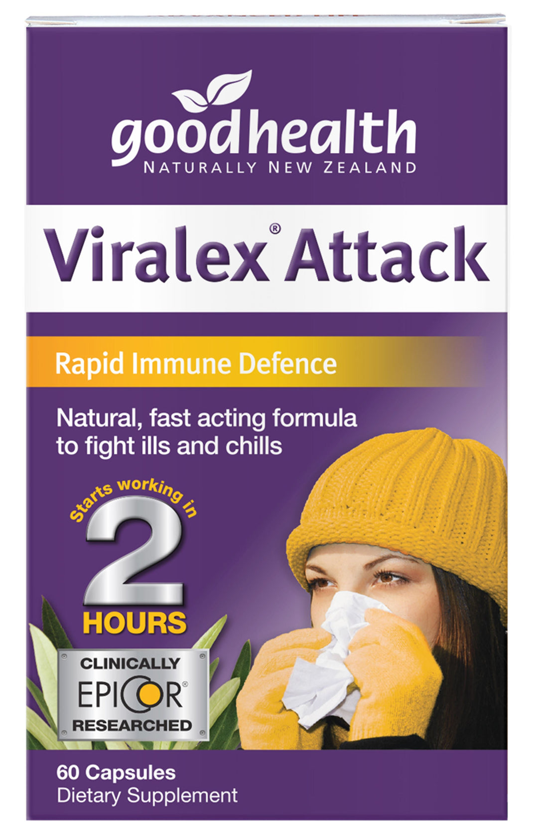 Viralex Attack 60 Capsules (BB 06/2023)