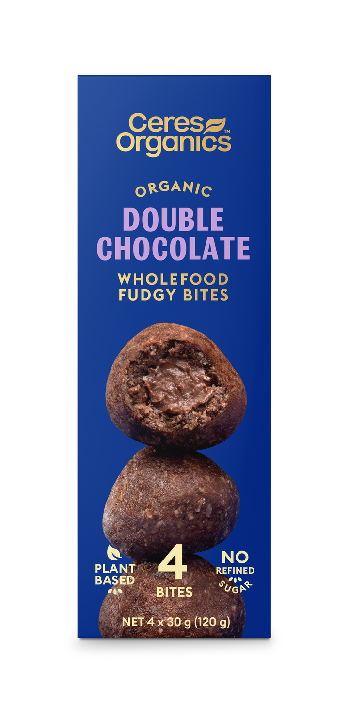 Organic Fudgy Bites Double Chocolate 120g