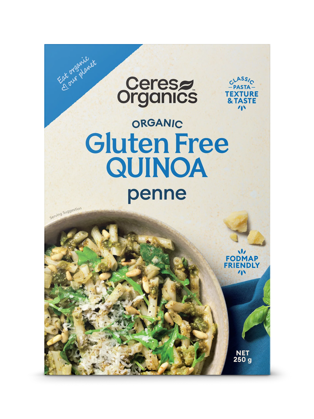 Ceres Organics Pasta Penne Rice/Quinoa 250g
