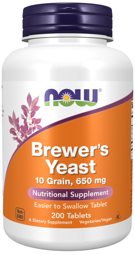 NOW Brewer's Yeast 650mg 200 Tablets