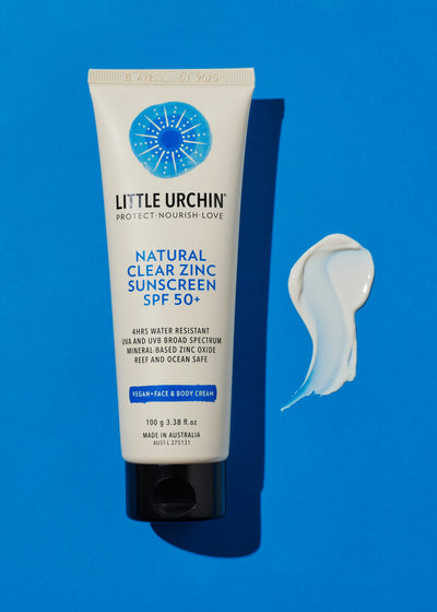 Little Urchin Natural Clear Zinc Sunscreen SPF50+ 100g