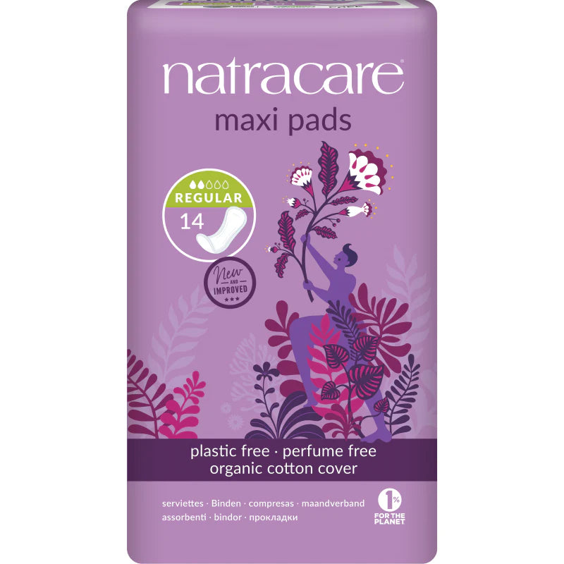 Natracare Maxi Pads Regular 14 Pack