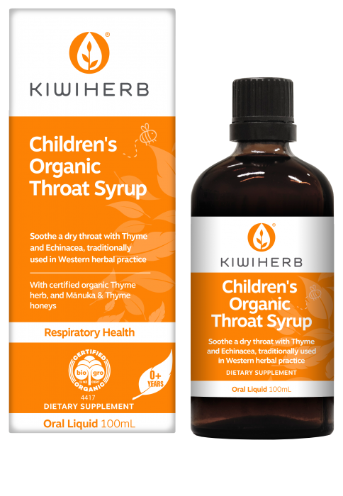 Children's Organic Throat Syrup 200ml (BB 17/7/23)