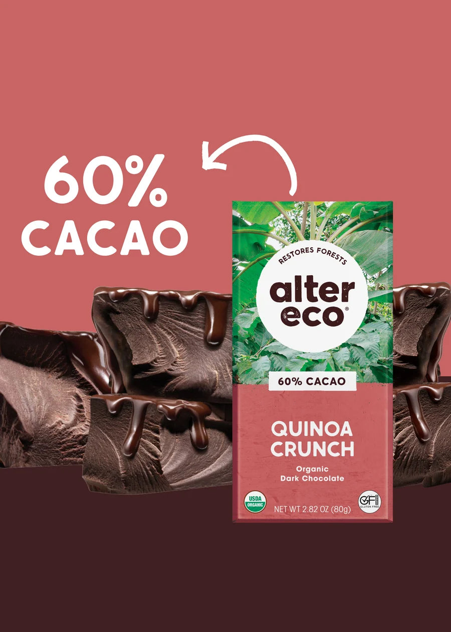 Alter Eco Quinoa Crunch 60% 80g