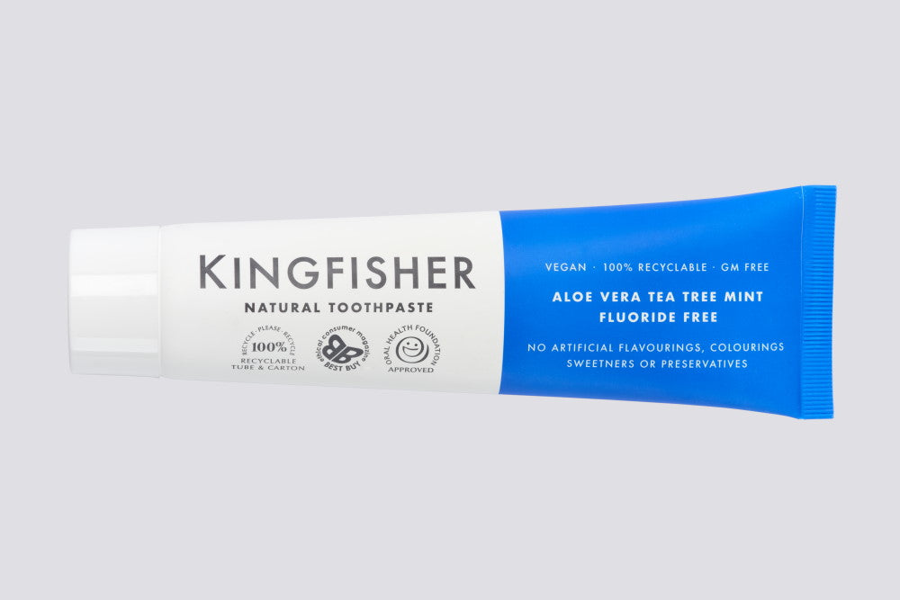 Kingfisher Toothpaste Aloe Vera Tea Tree Mint 100ml