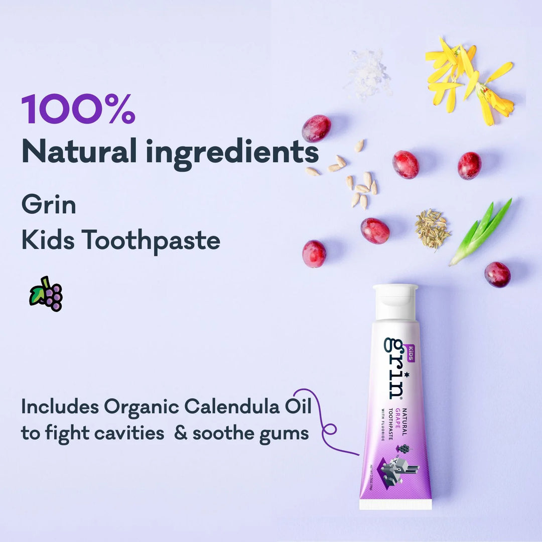 Kids Grape Toothpaste with Fluoride 70g