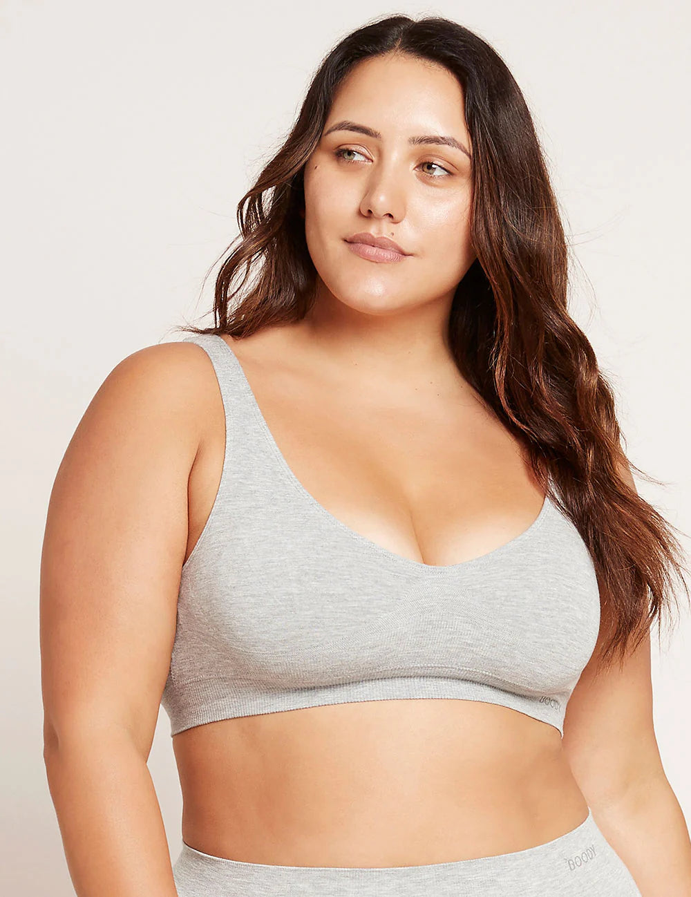 Bra Padded Light Grey Lrg