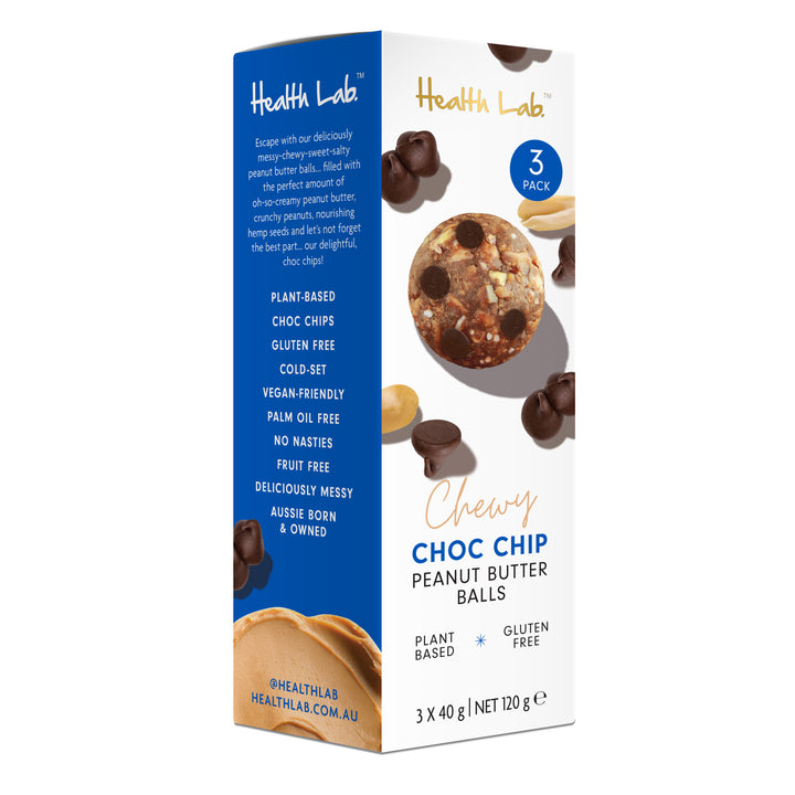 Health Lab Chewy Choc Chip PB Ball