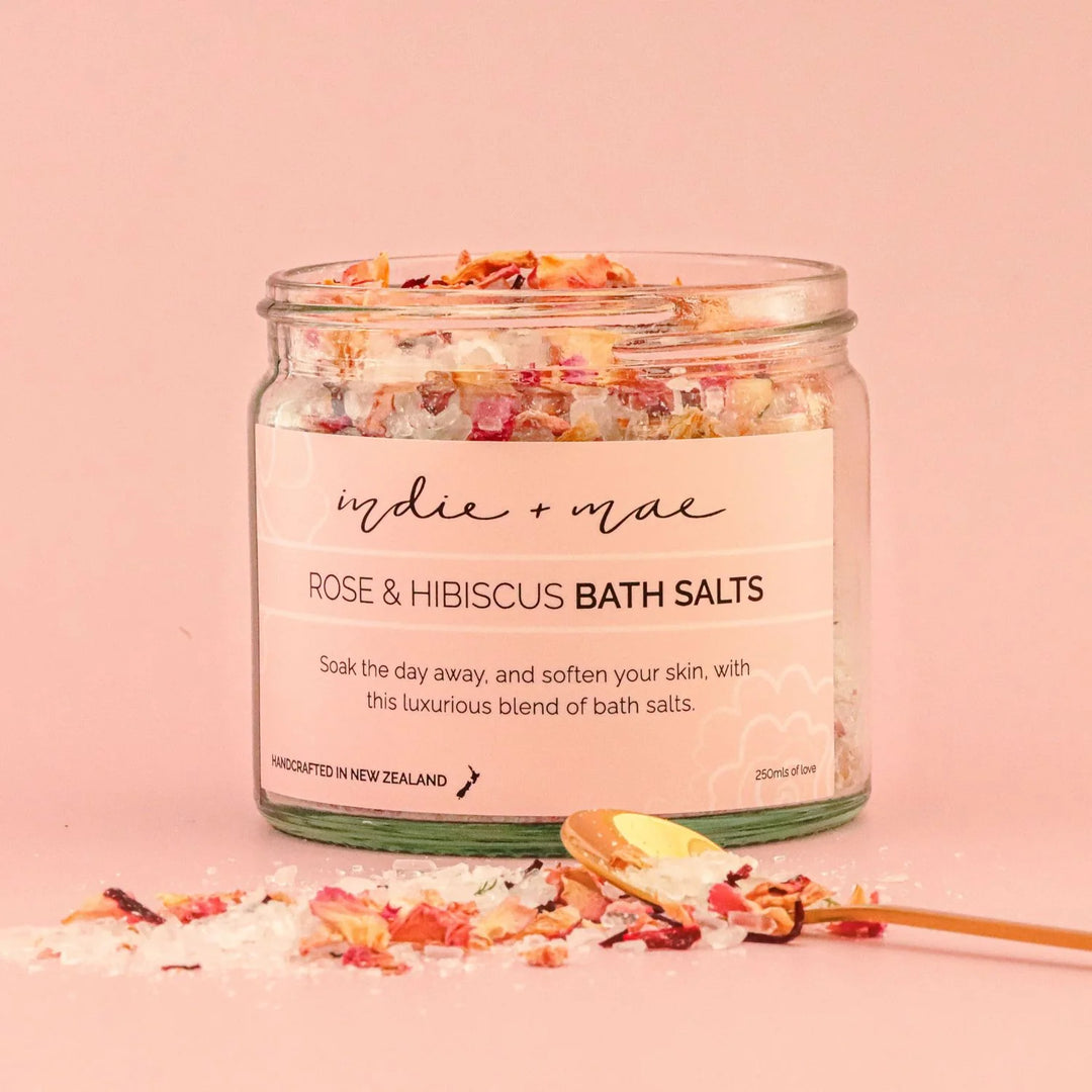 Bath Salts Rose & Hibiscus 250ml