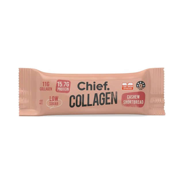 Chief Collagen Protein Bar Cashew Shortbread 45g