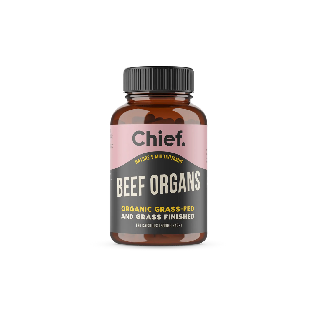 Chief Organic Beef Organs 120 Capsules