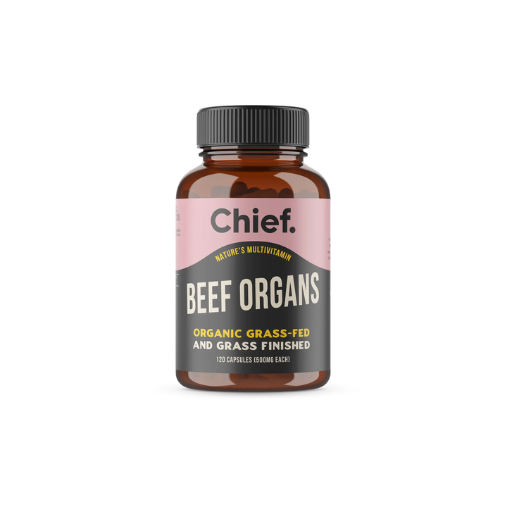 Chief Organic Beef Organs 120 Capsules