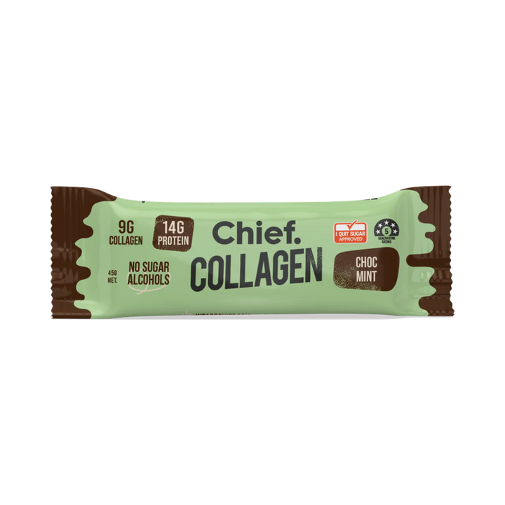 Chief Collagen Protein Bar Choc Mint 45g