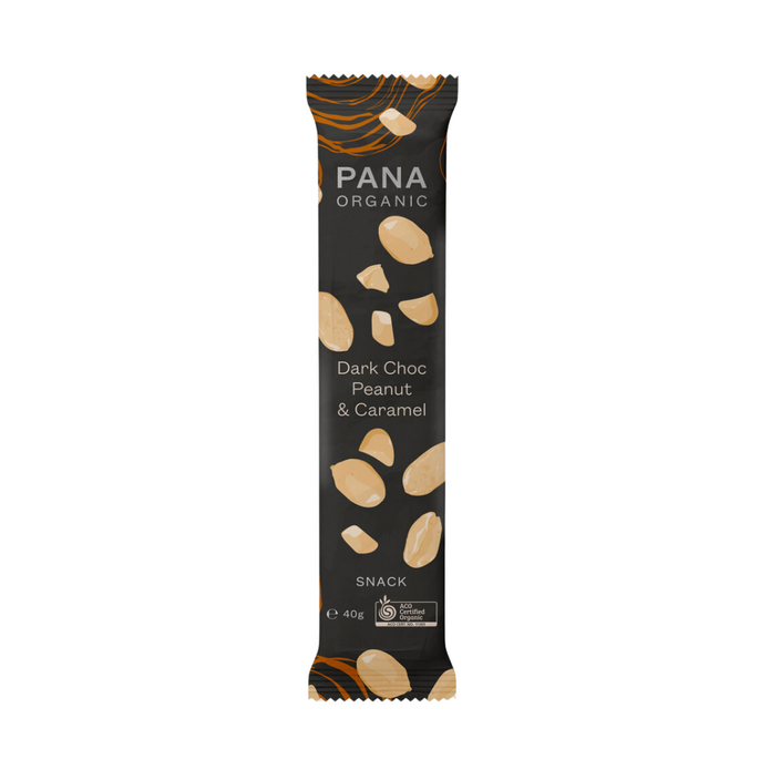 Pana Organic Snack Bar Chewy Peanut Caramel 40g