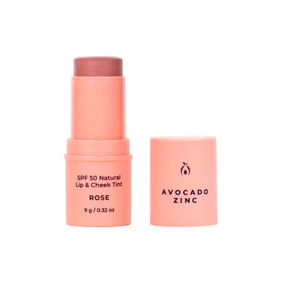 Avocado Zinc SPF50 Natural Lip & Cheek Tint (Rose)