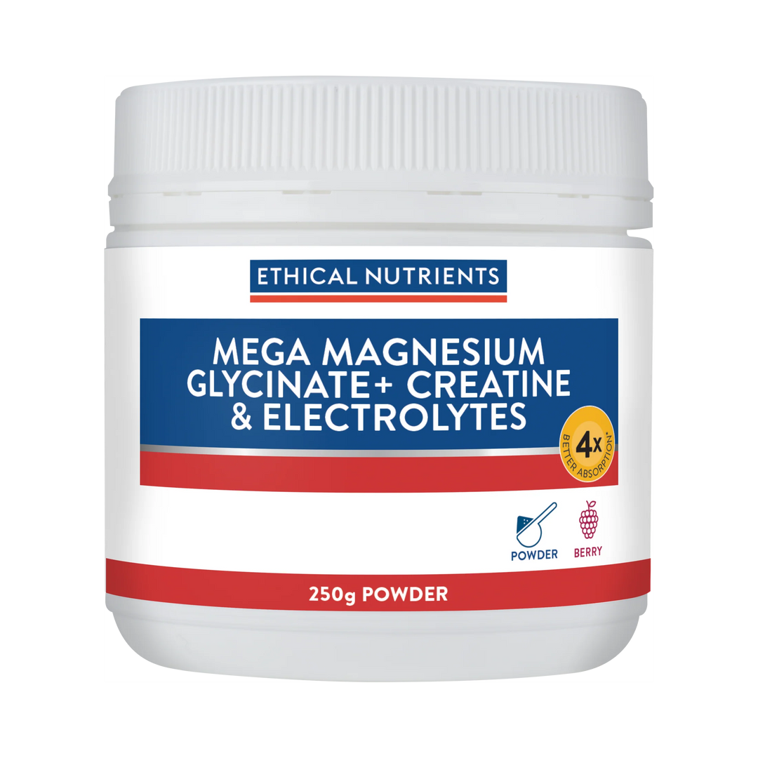 Mega Magnesium Glycinate+ Creatine & Electrolytes 250g