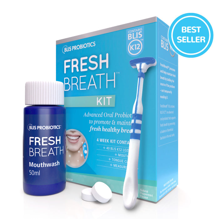 Blis FreshBreath Kit with BLIS K12™, 4 Weeks Supply (Peppermint)