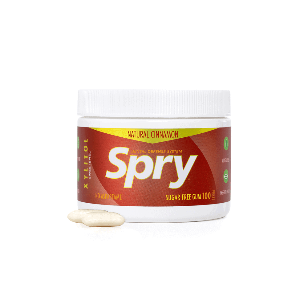 Spry Natural Cinnamon Gum 100 Pieces