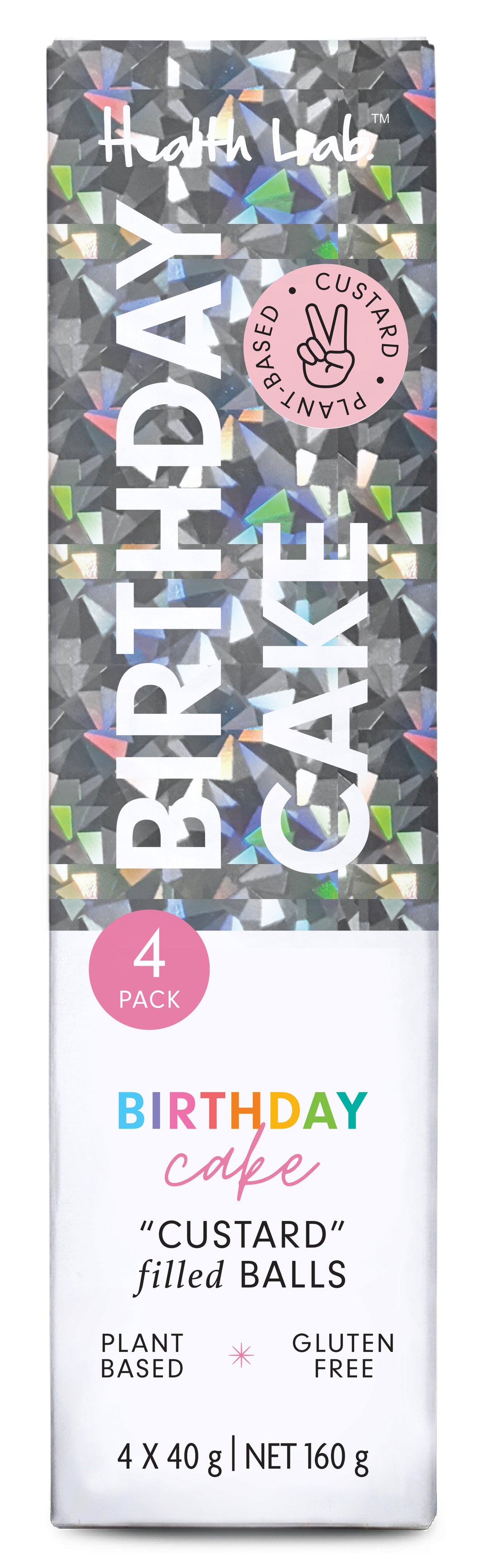 Health Lab Birthday Cake Custard Filled Balls 3 Pack