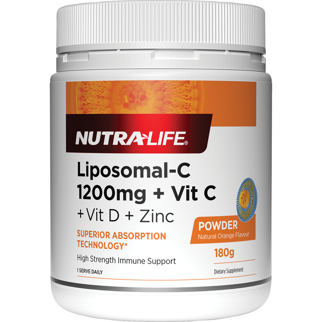 Nutralife Liposomal C 1200mg + D + Zinc 180g