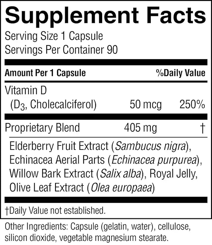 Elderberry D3fence 90 Capsules (BB 3/25)