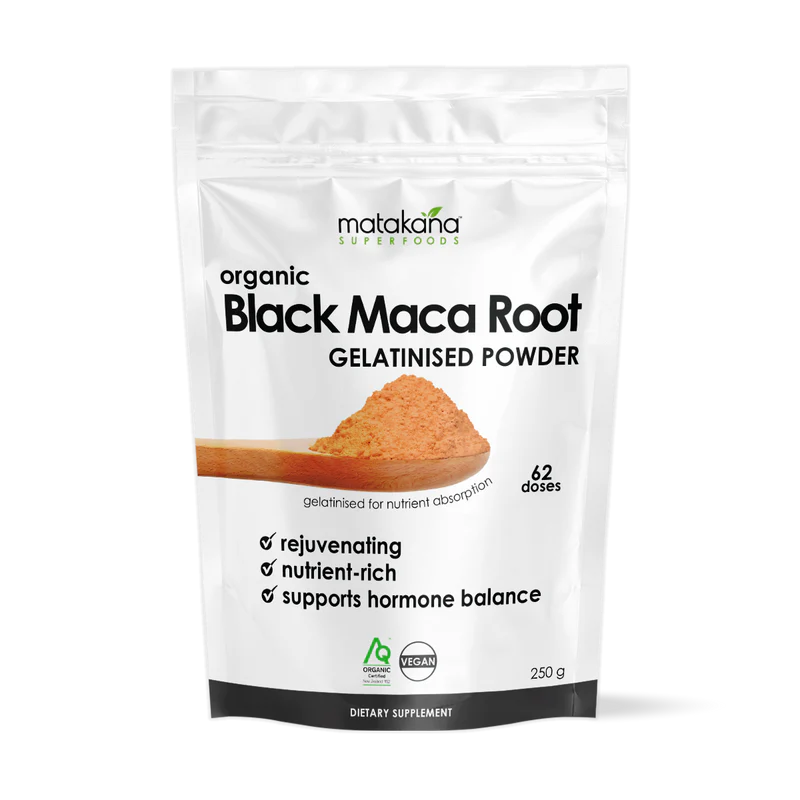 Black Maca Root Gelatinised Powder 250g