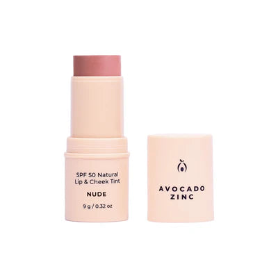 Avocado Zinc SPF50 Natural Lip & Cheek Tint (Nude)