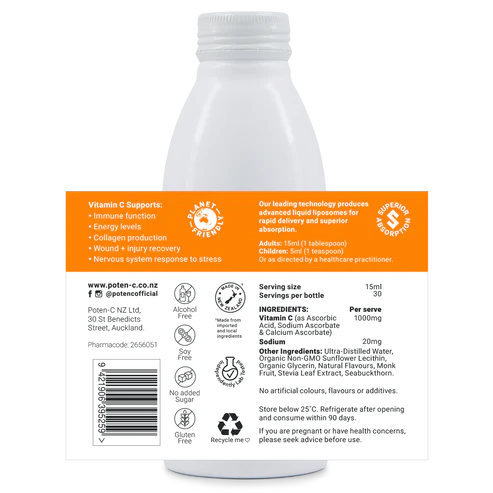 Poten-C Liposomal Vitamin C 1000mg 450ml